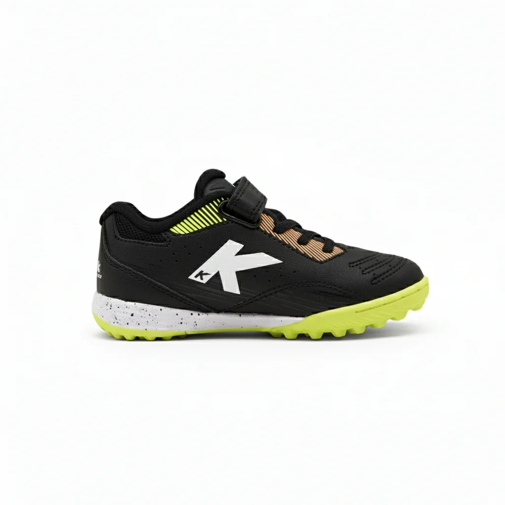 BOTAS DE FÚTBOL DE NIÑO FINAL ELASTIC TURF NEGRO - Image 4