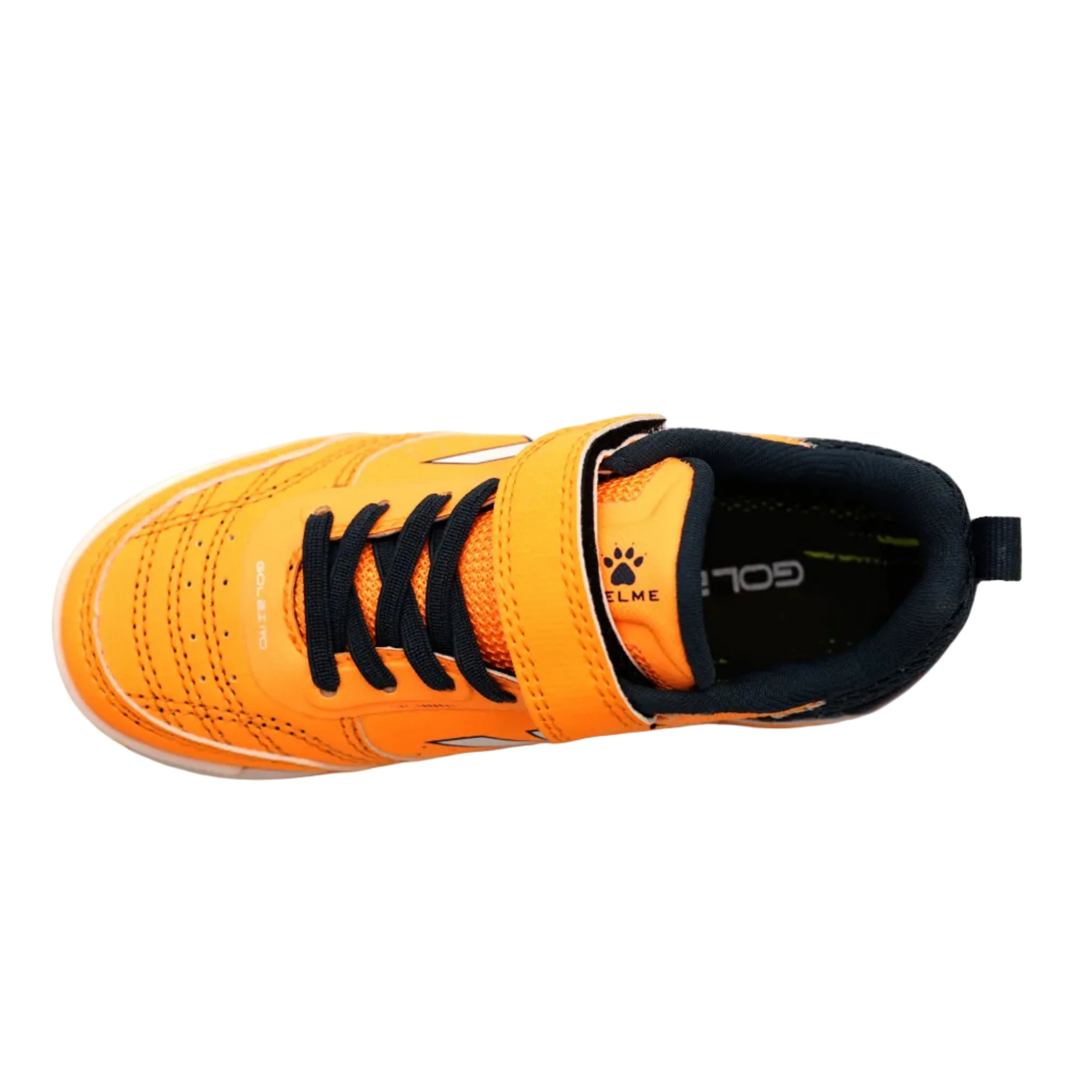 ZAPATILLAS DE NIÑO GOLEIRO ELASTIC INDOOR NARANJA Y AZUL - Image 2