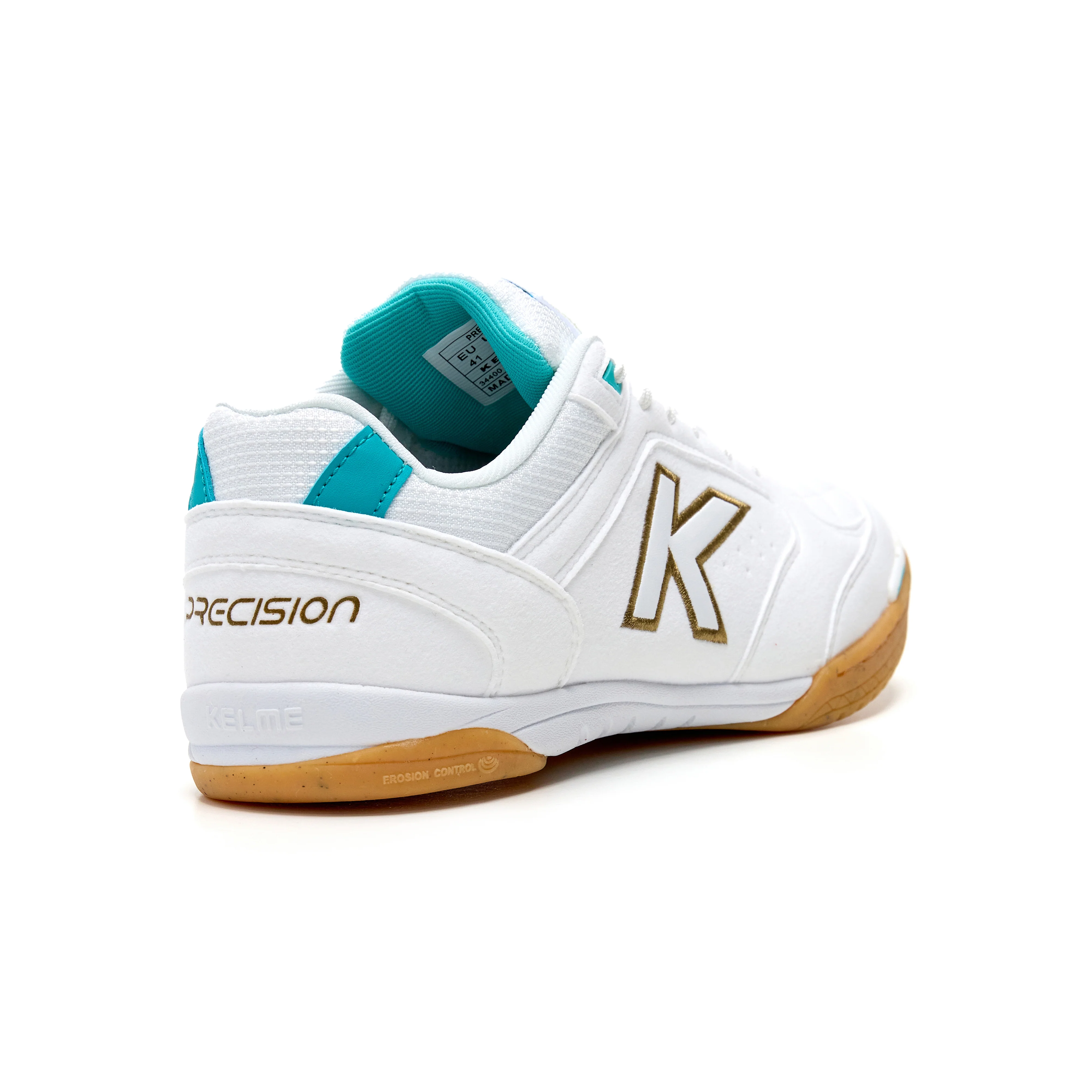 ZAPATILLAS DE FÚTBOL SALA PRECISION BLANCO DORADO AQUA - Image 3