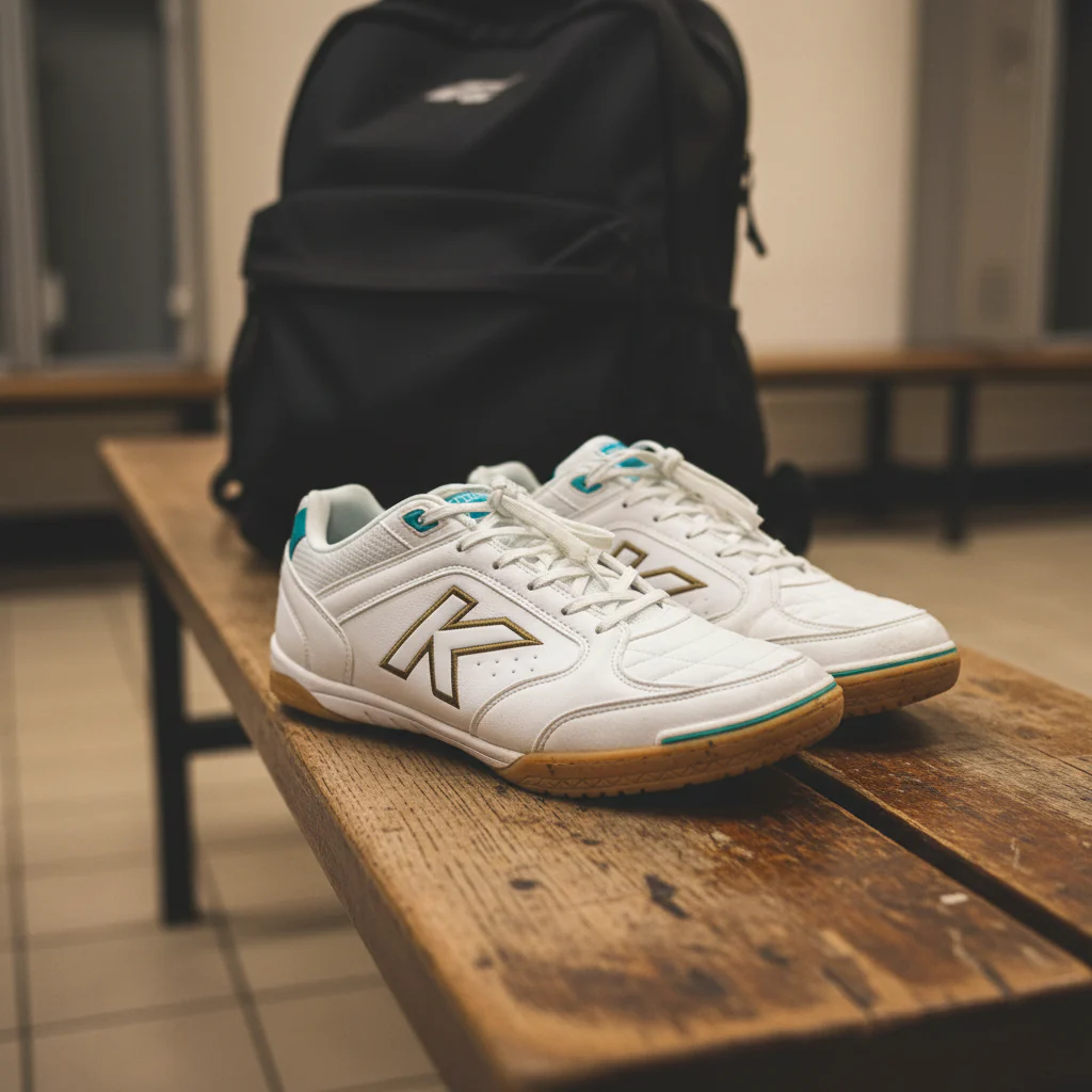 ZAPATILLAS DE FÚTBOL SALA PRECISION BLANCO DORADO AQUA - Image 7