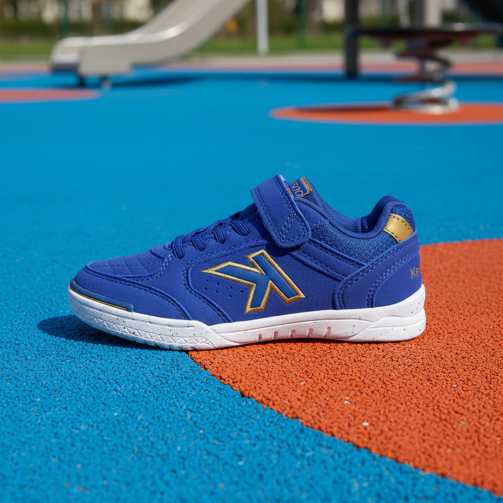 ZAPATILLAS DE FÚTBOL SALA DE NIÑO PRECISION ELASTIC AZUL DORADO - Image 10