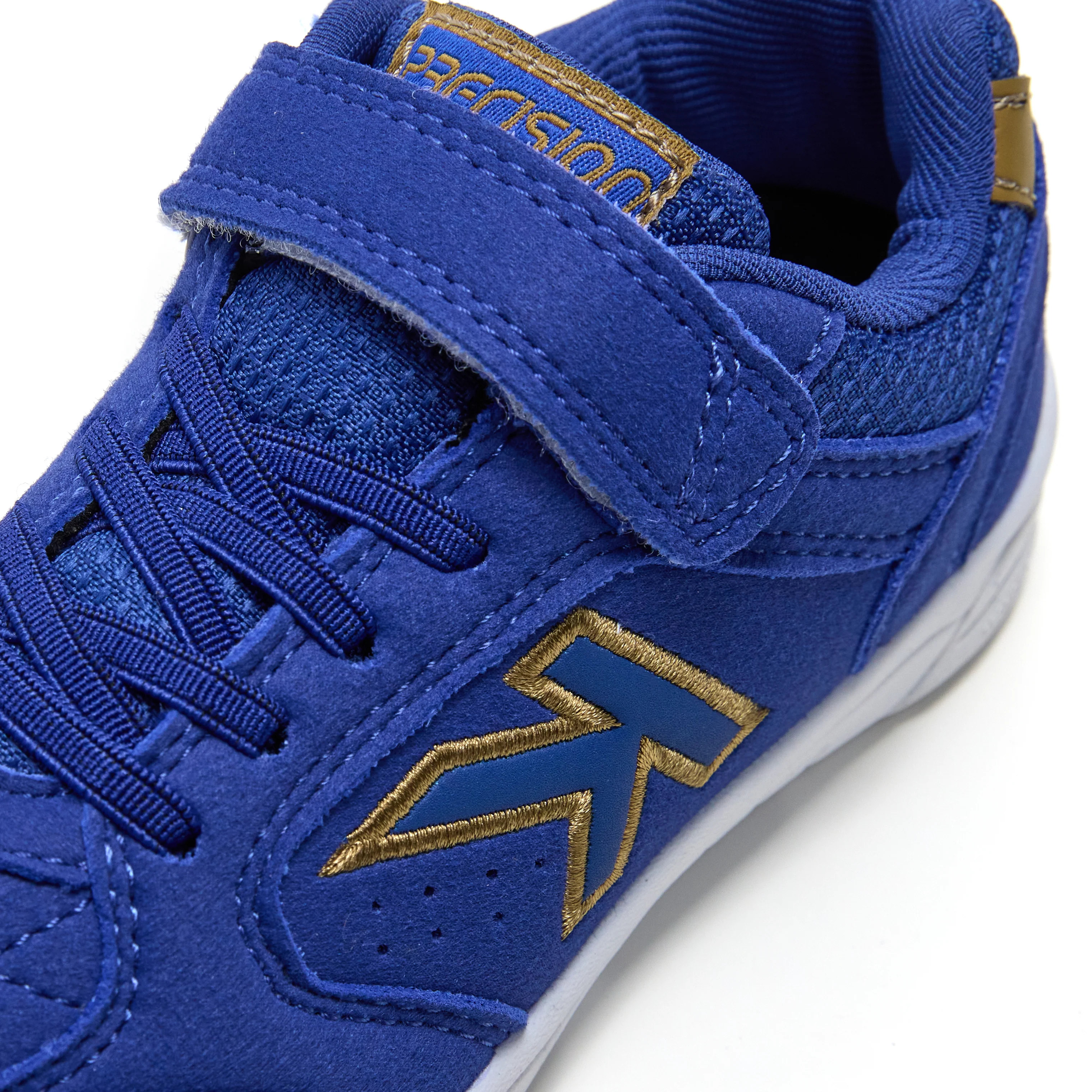 ZAPATILLAS DE FÚTBOL SALA DE NIÑO PRECISION ELASTIC AZUL DORADO - Image 5