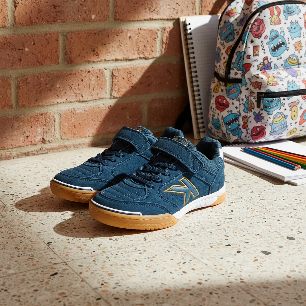 ZAPATILLAS DE FÚTBOL SALA DE NIÑO PRECISION ELASTIC AZUL MARINO BLANCO - Image 7